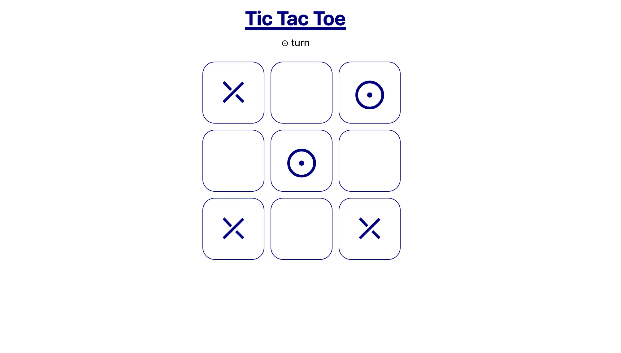 Project Tic Tac Toe